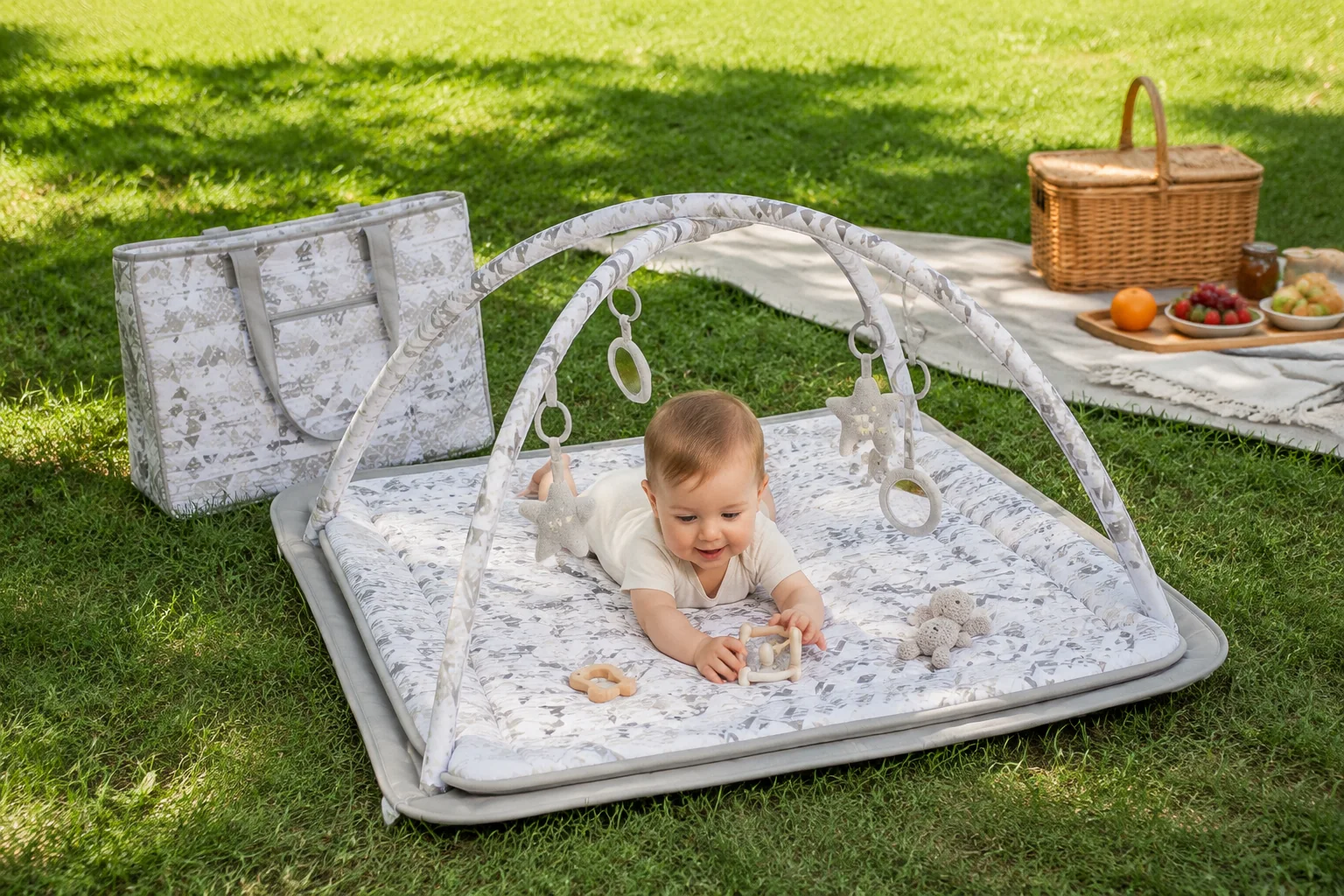 Nupaliq Baby Travel Play Mat with Carry Tote - Image 3