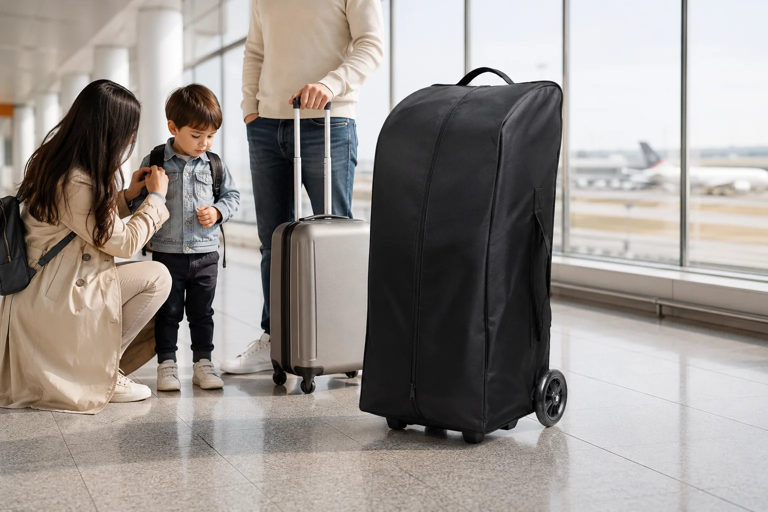 Nupaliq Stroller Travel Bag with Wheel Cover - Image 3