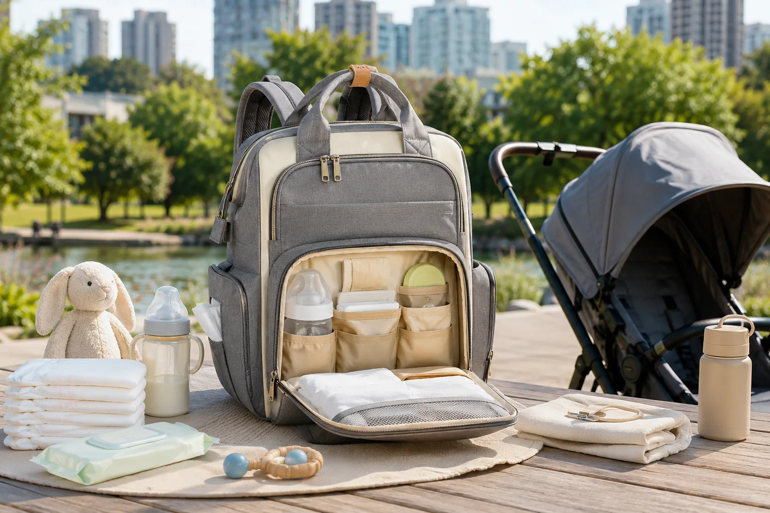 Nupaliq Baby Travel Diaper Backpack Organizer - Image 3