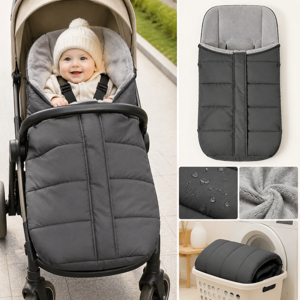 Nupaliq All-Weather Baby Stroller Footmuff - Image 4