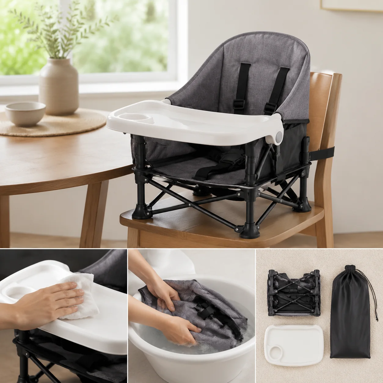 Nupaliq Portable Baby High Chair Travel Seat - Image 4