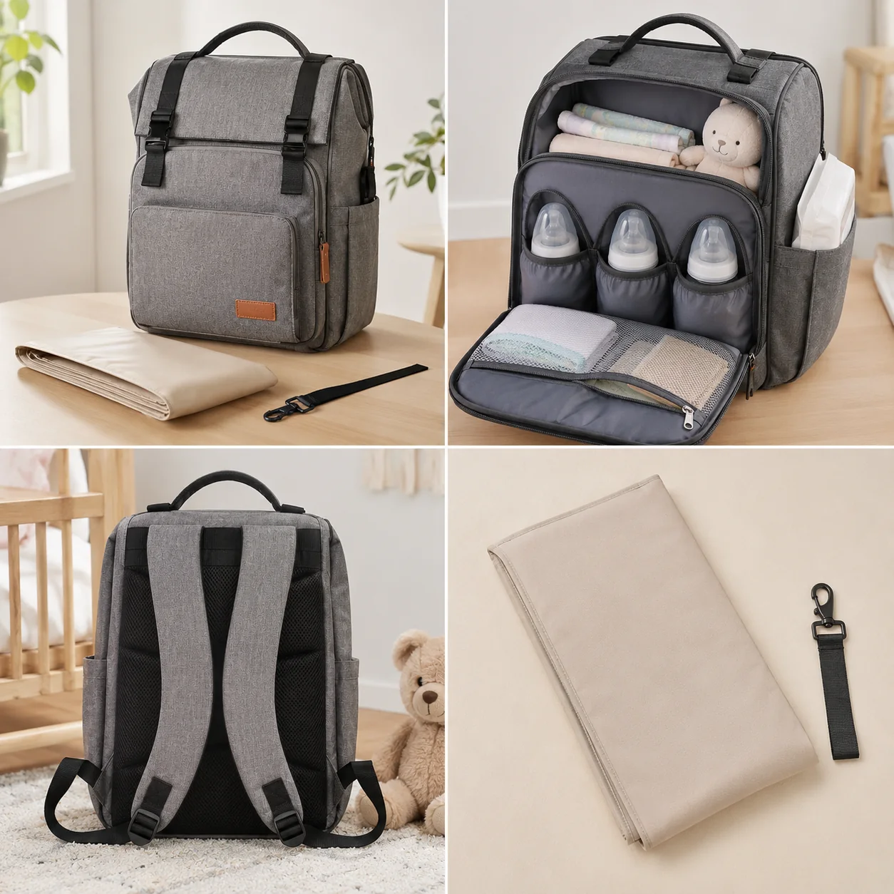 Nupaliq Baby Travel Diaper Backpack Organizer - Image 4